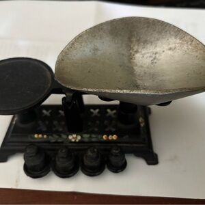 Vintage Kitchen Scale with Weights